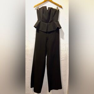 Black Strapless Wide-Leg Jumpsuit | EU 38